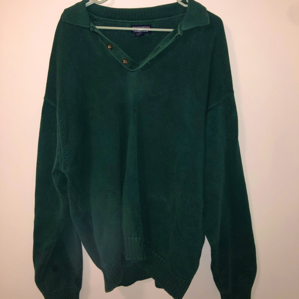 vintage oversized green sweater